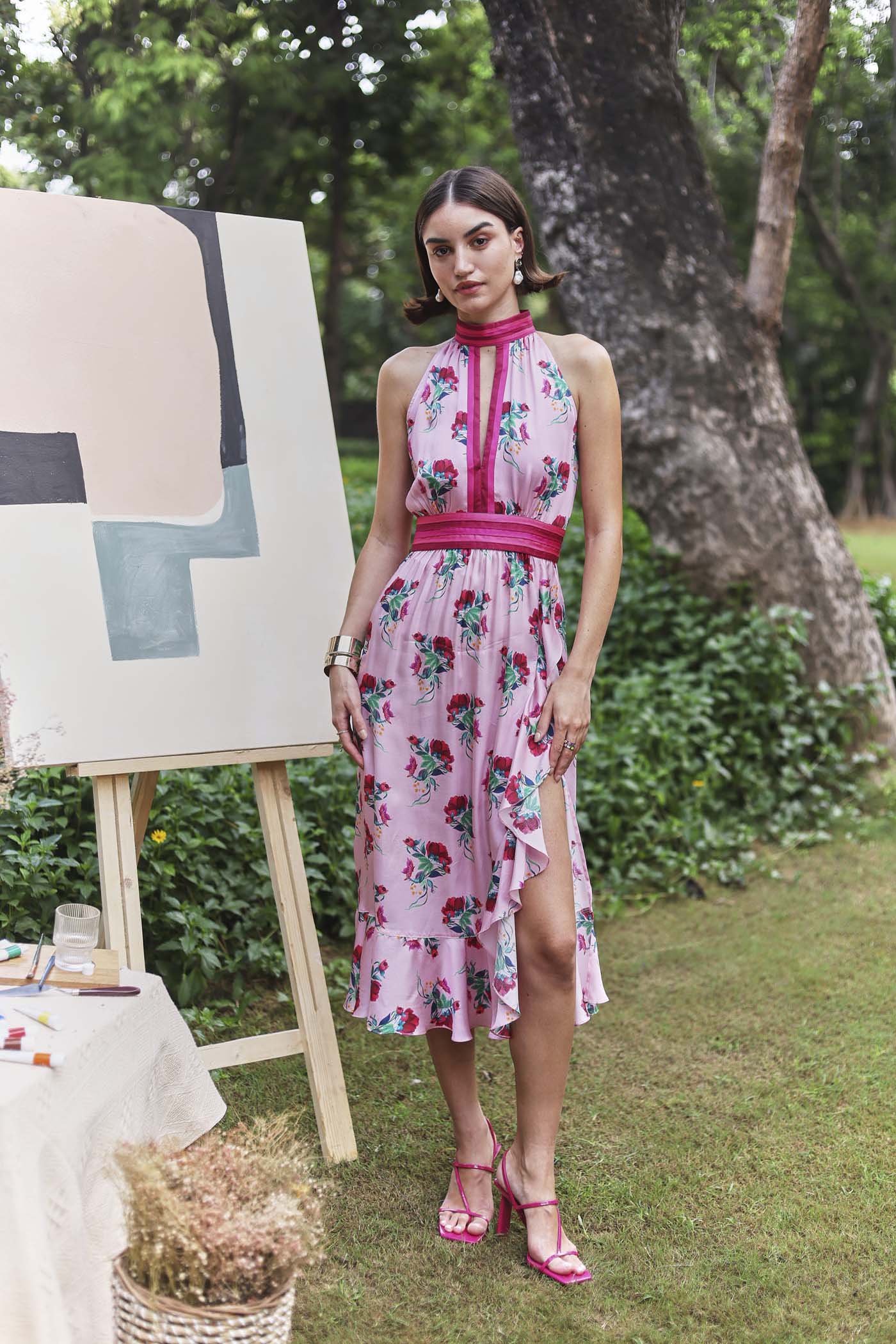 Zoe Multi Floral Maxi Dress